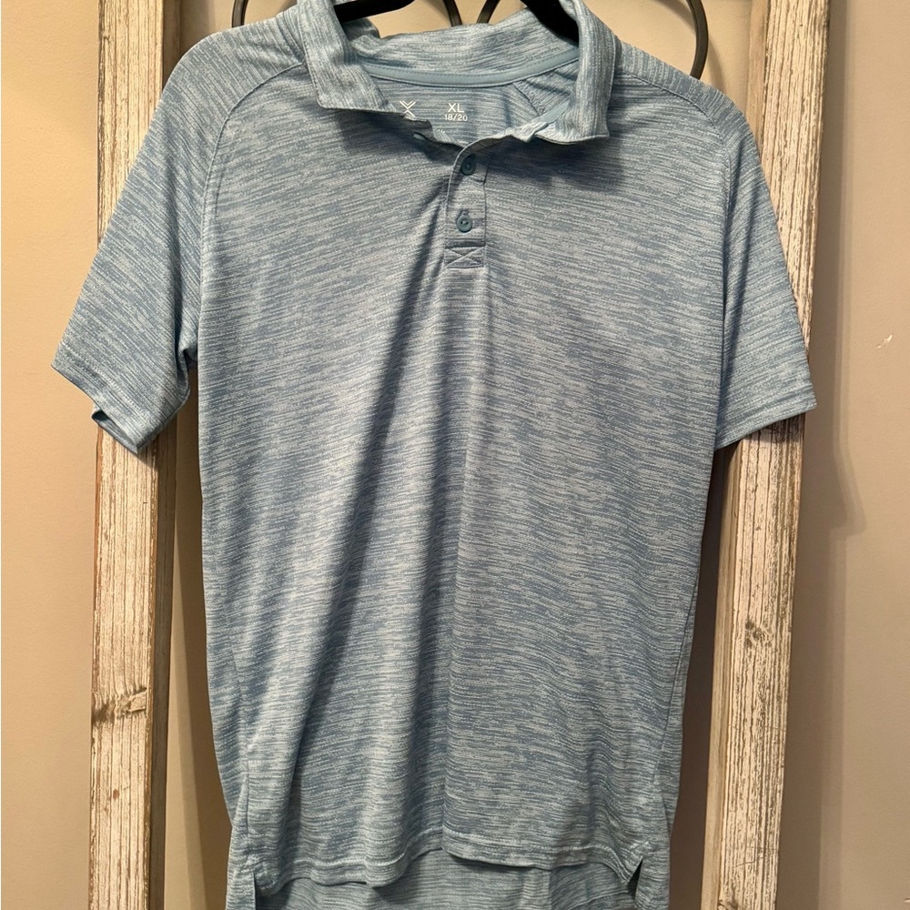 Xersion Blue Kids Polo‎ Shirt Size XL